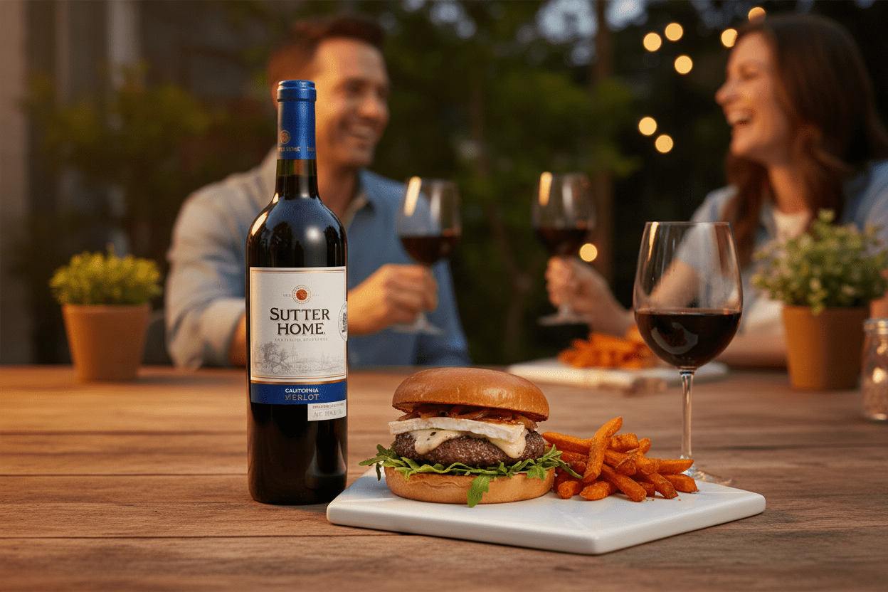 Vino Tinto Sutter Home Merlot de 750 ml - La Cava