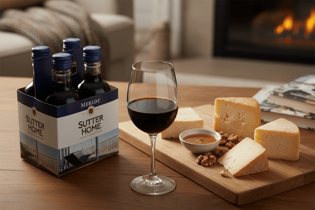 Vino Tinto Sutter Home Merlot pack 4 botellines de 187 ml - La Cava