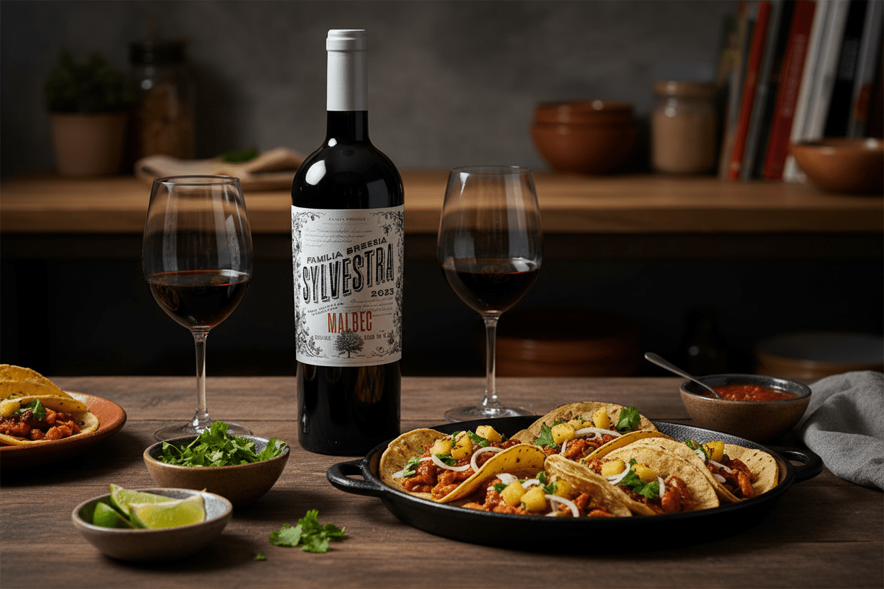 Vino Tinto Sylvestra Malbec 2023 Bressia, Valle de Uco - Vino Argentino - La Cava