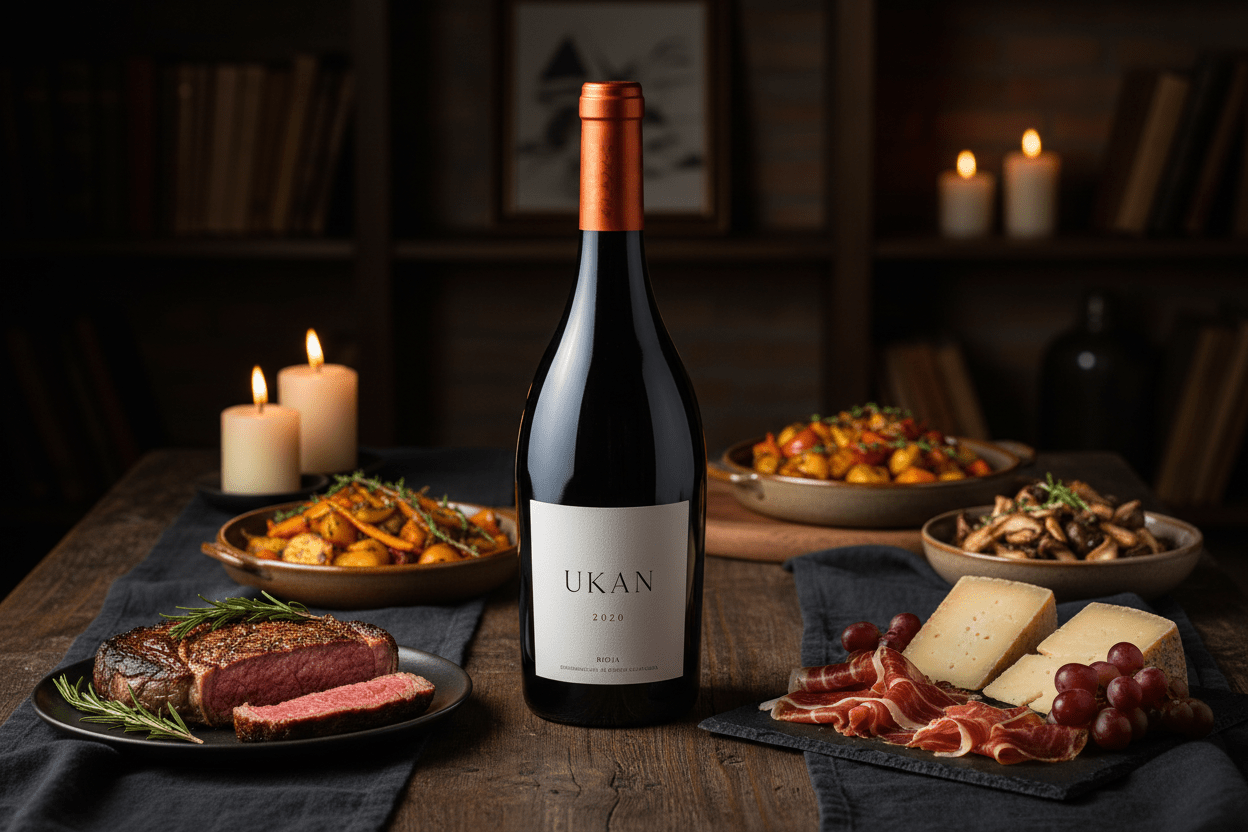 Vino Tinto Ukan 2020 Magnum 1.5L DOCa Rioja - Vino de España - La Cava