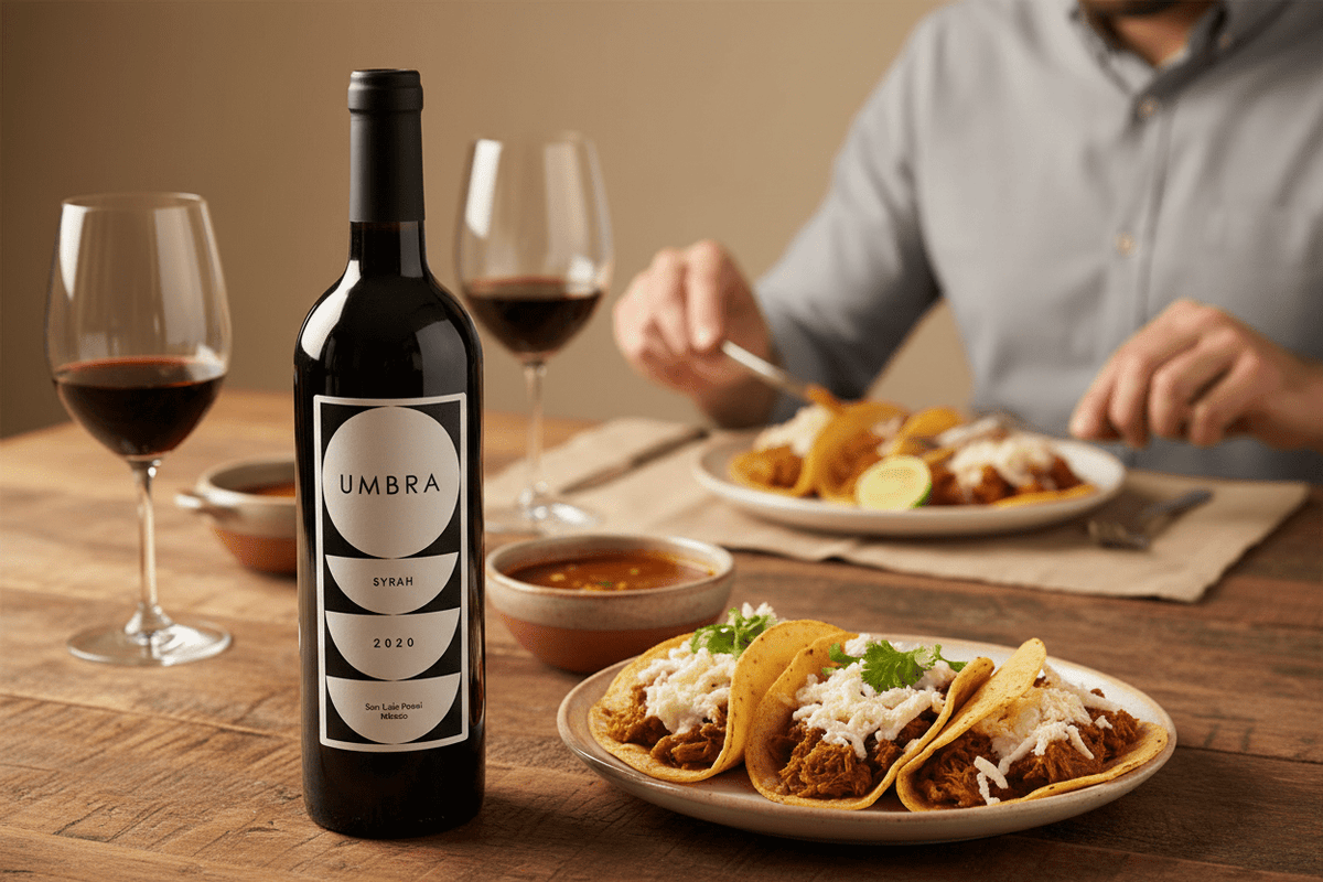 Vino Tinto Umbra Syrah Pozo de Luna - La Cava