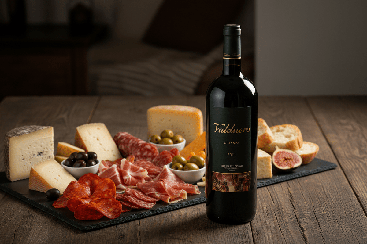 Vino Tinto Valduero Crianza Tempranillo 500ml 2011 - Vino de España - La Cava