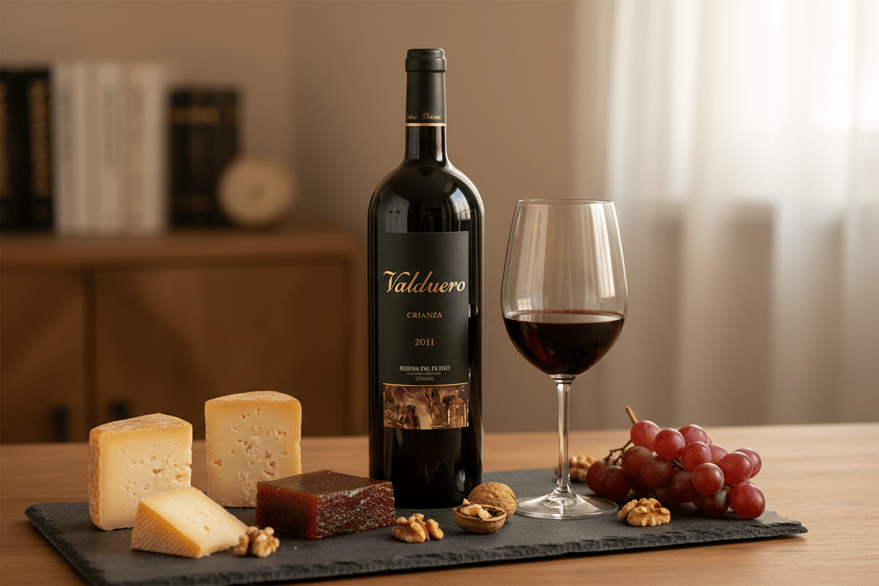Vino Tinto Valduero Crianza Tempranillo 500ml 2011 - Vino de España - La Cava