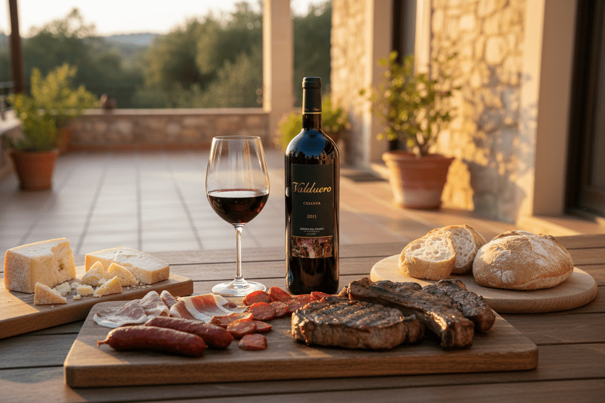 Vino Tinto Valduero Crianza Tempranillo 500ml 2011 - Vino de España - La Cava