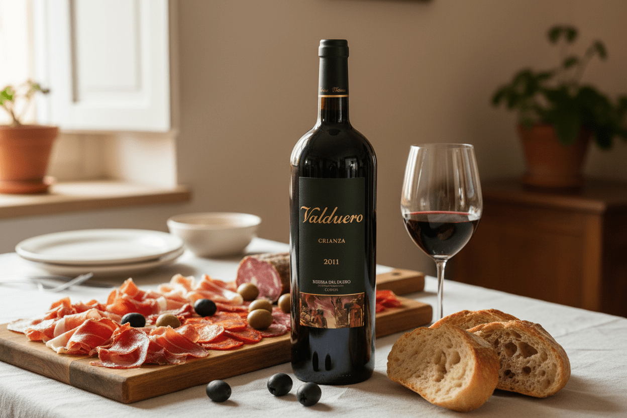 Vino Tinto Valduero Crianza Tempranillo 500ml 2011 - Vino de España - La Cava