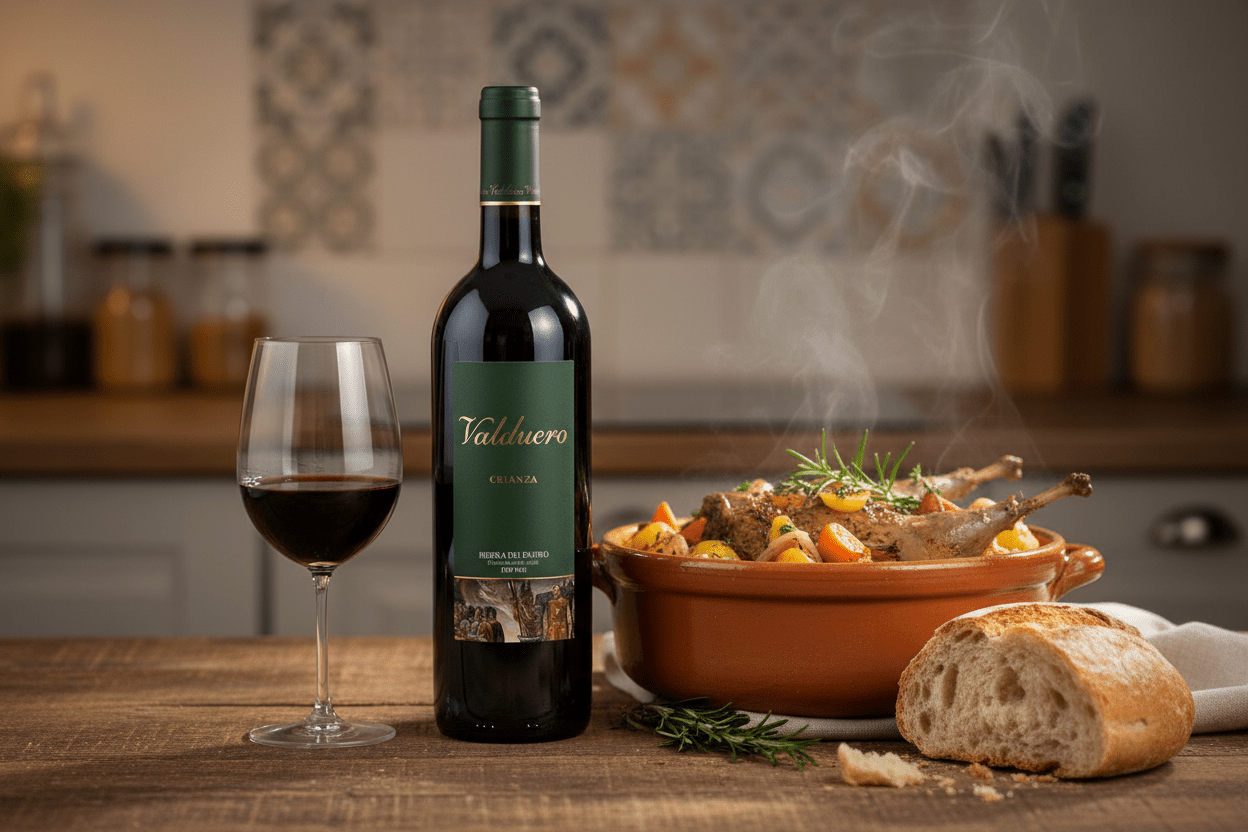 Vino Tinto Valduero Crianza Tempranillo 750ml 2016 - Vino de España - La Cava