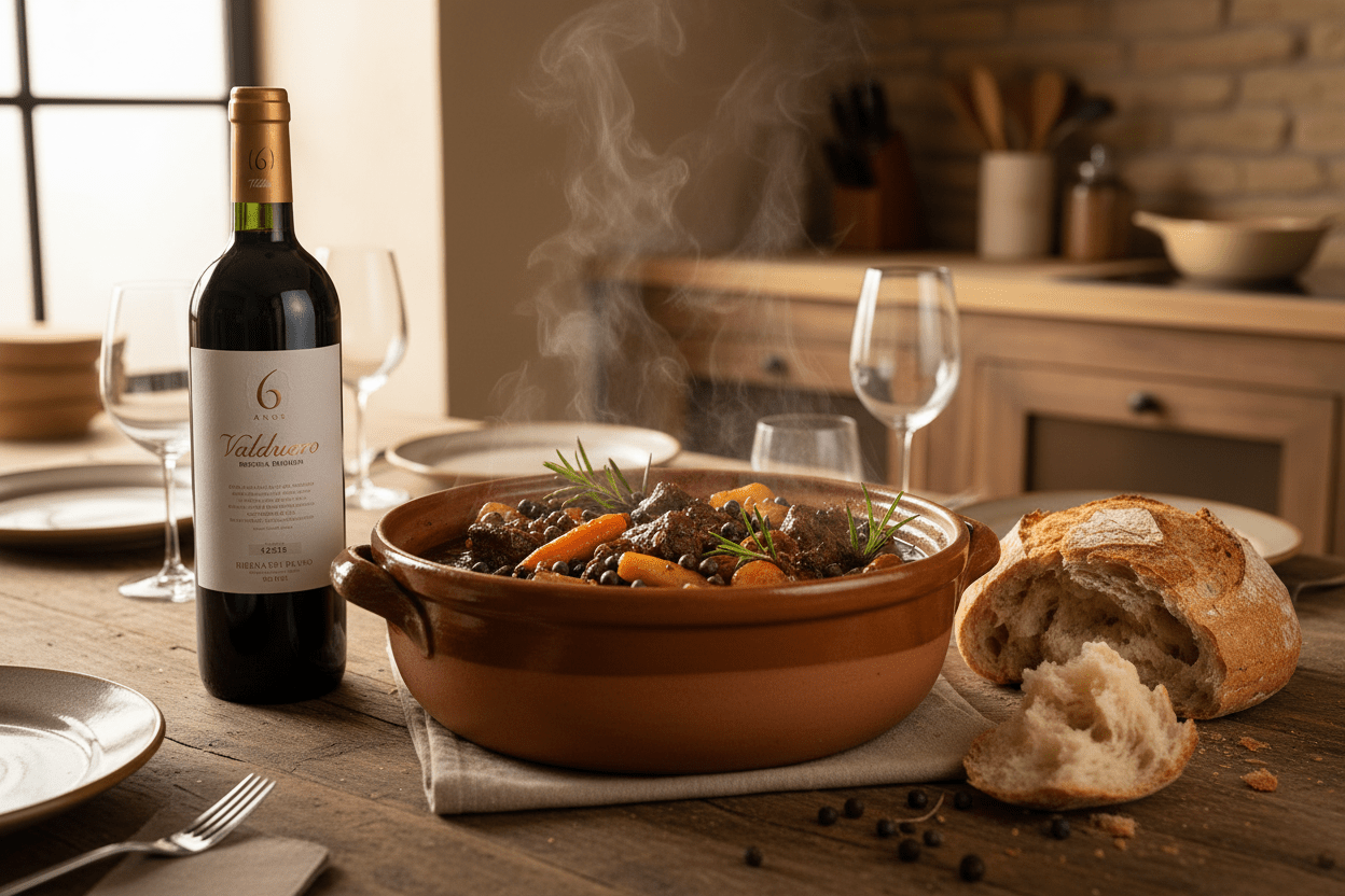 Vino Tinto Valduero Reserva Premium 6 años Tempranillo 750ml 2011 - Vino de España - La Cava