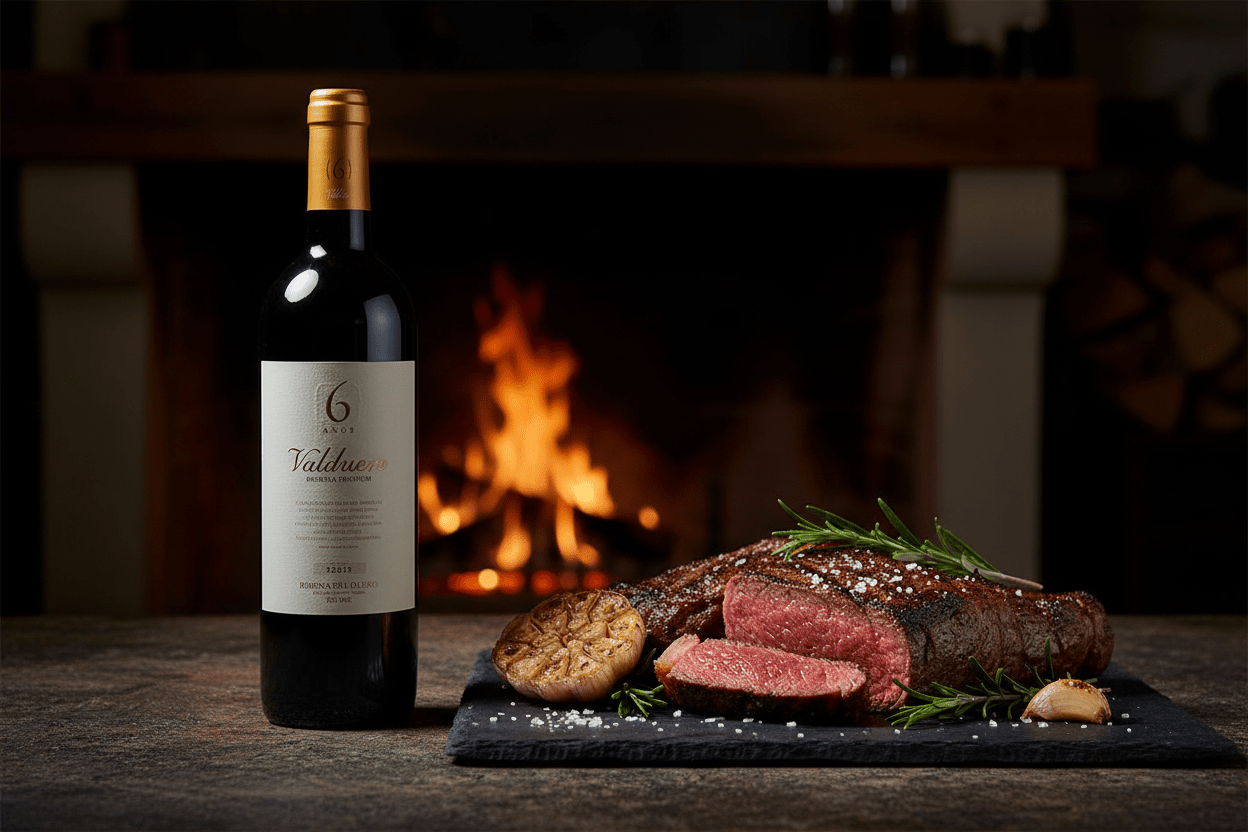 Vino Tinto Valduero Reserva Premium 6 años Tempranillo 750ml 2011 - Vino de España - La Cava