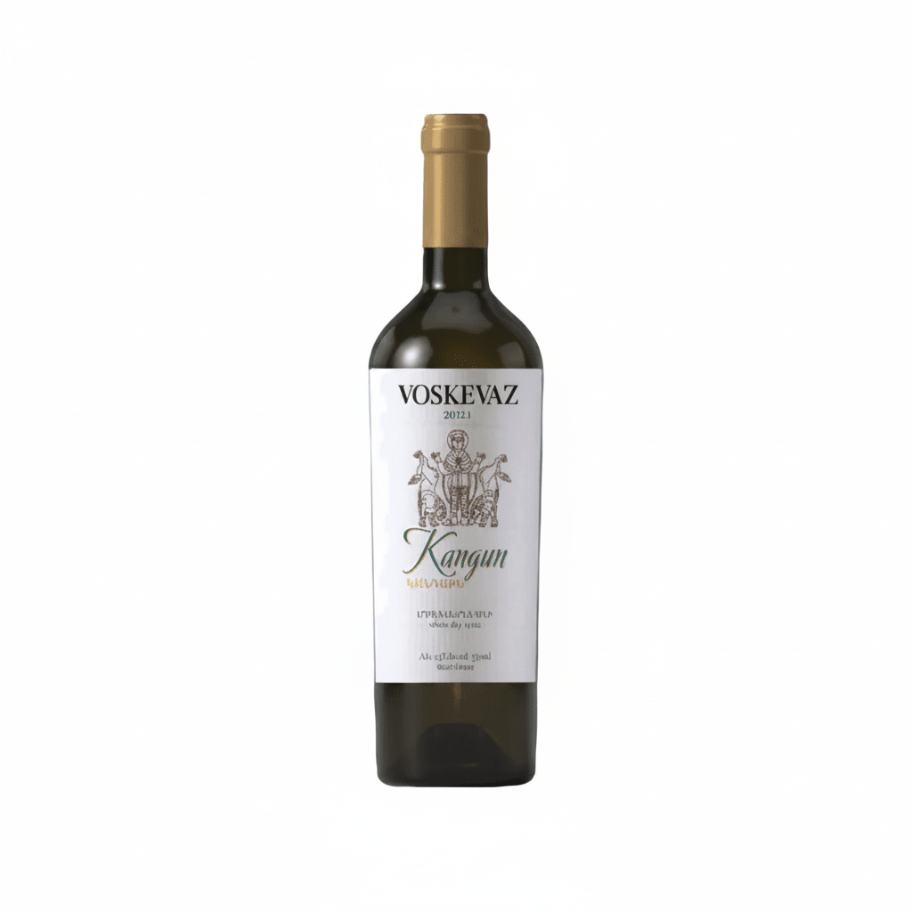 Vino Tinto Voskevaz Kangun White Dry - Vino de Armenia - La Cava
