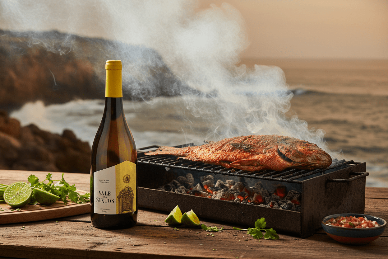 Vino Verde Blanco Albariño Vale Dos Santos 750ml - Vino de Portugal - La Cavaslider_item_HiMBLA