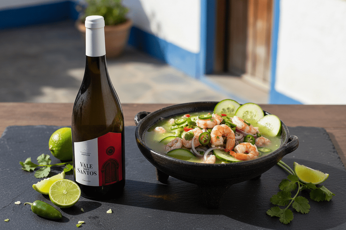 Vino Verde Blanco Escohla Vale Dos Santos 750ml - Vino de Portugal - La Cava