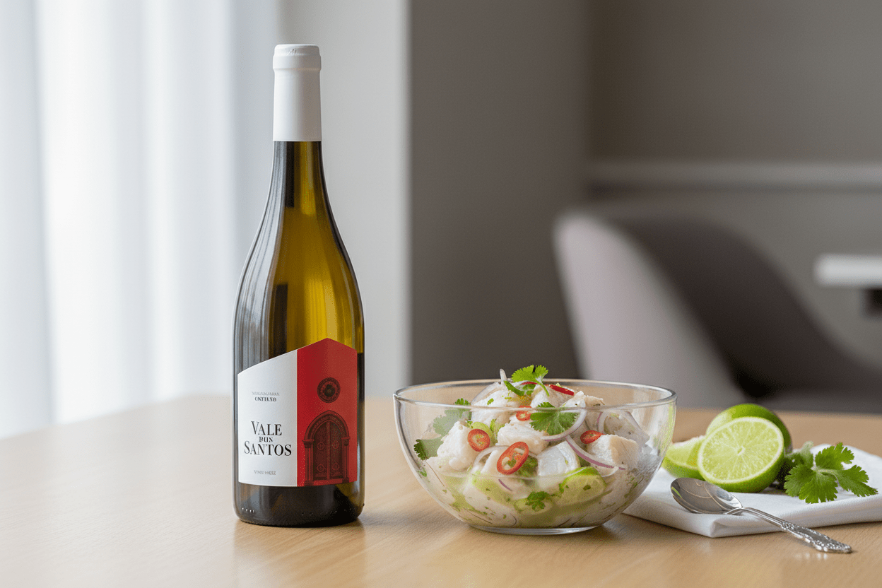 Vino Verde Blanco Escohla Vale Dos Santos 750ml - Vino de Portugal - La Cava