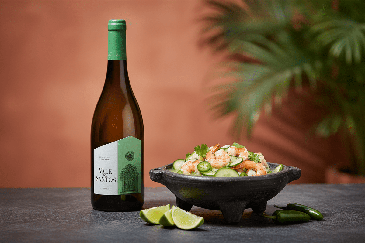 Vino Verde Blanco Loureiro Vale Dos Santos 750ml - Vino de Portugal - La Cava
