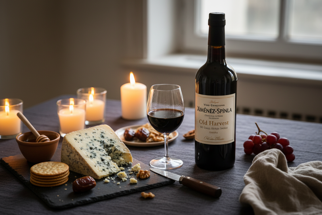 Ximénez-Spínola Old Harvest D.O. Jerez - Quesos Azules Stilton